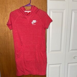 Nike Hot Pink Hooded Dress
